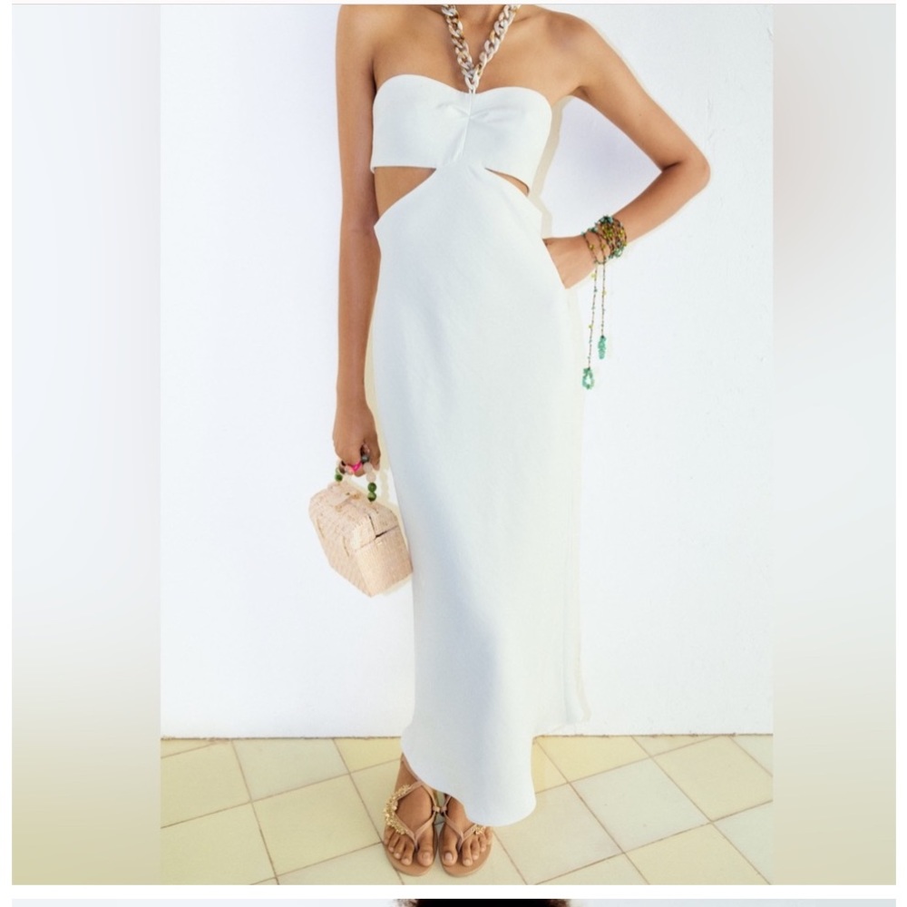 Zara cut out brand new white dress!